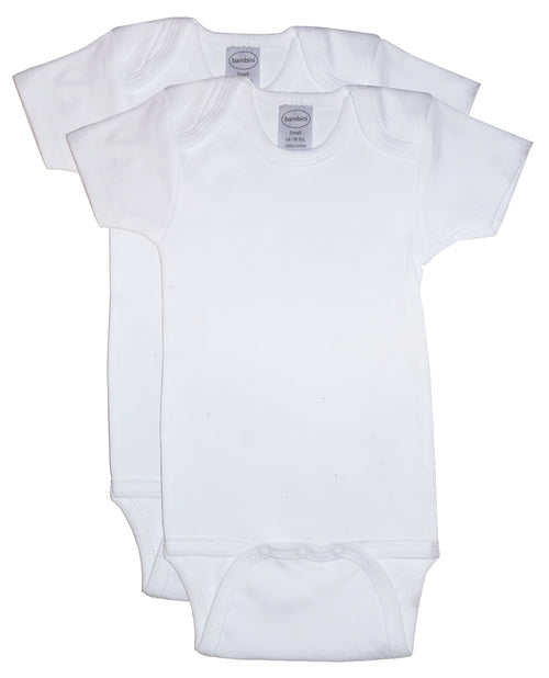 White Baby Onesies 2-Pack | 100% Cotton Short Sleeve Bodysuits