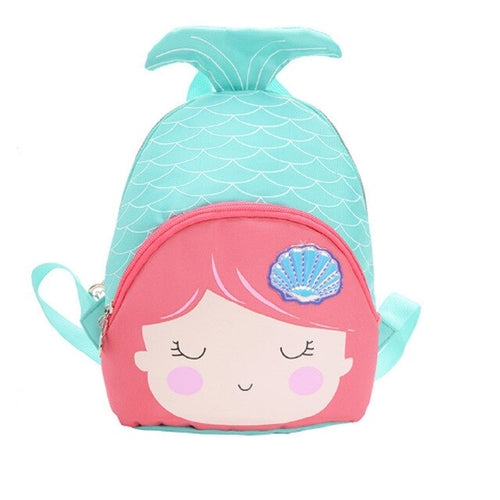 Cartoon Mini Backpack for Kids - Nylon Travel Bag for Girls