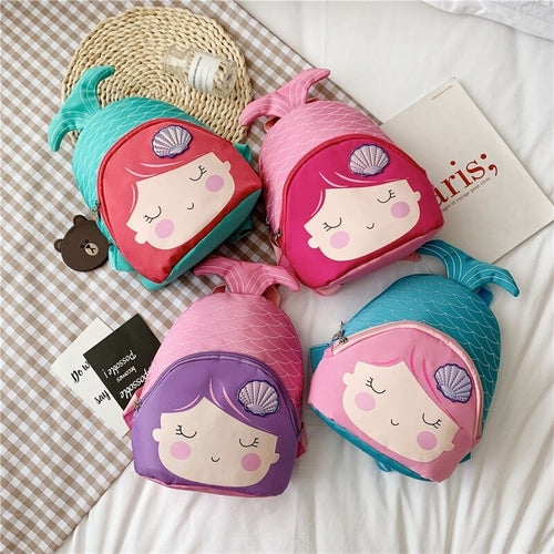 Cartoon Mini Backpack for Kids - Nylon Travel Bag for Girls