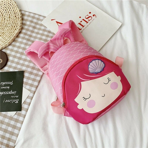 cartoon girl mini backpack Cartoon Mini Backpack for Kids – Lightweight Nylon Toddler Bag