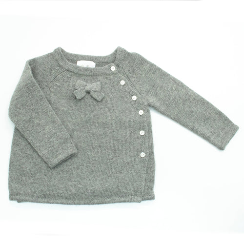Baby Girls Bow Knit Sweater