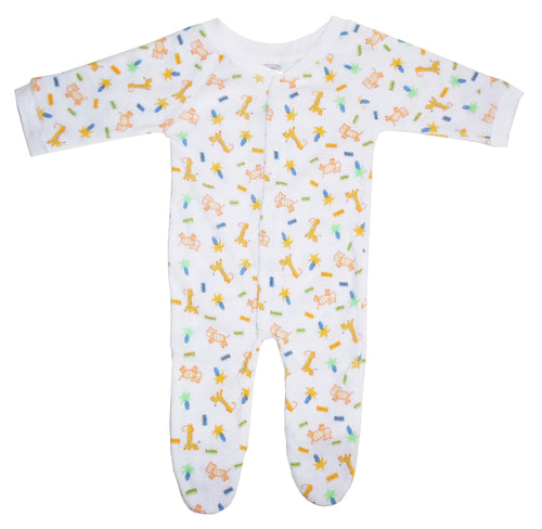 Soft Terry Baby Sleep & Play - Cozy Cotton Blend Footie Sleeper