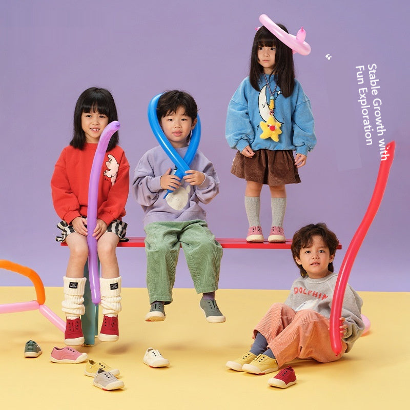 Kids’ Soft-Sole Canvas Shoes