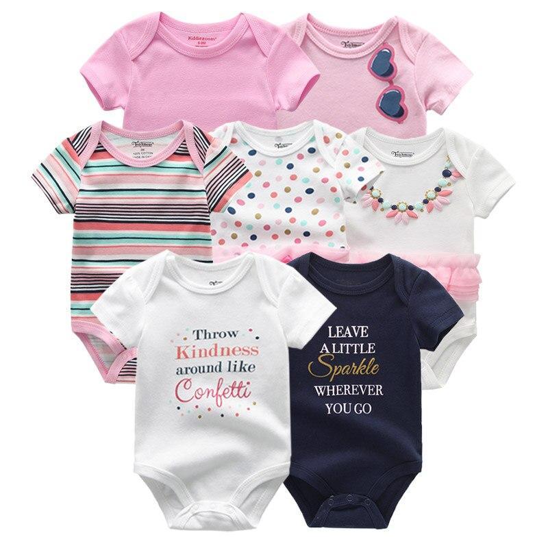 Unisex Baby Rompers, 7-Piece Cotton Set (3–12 Months)