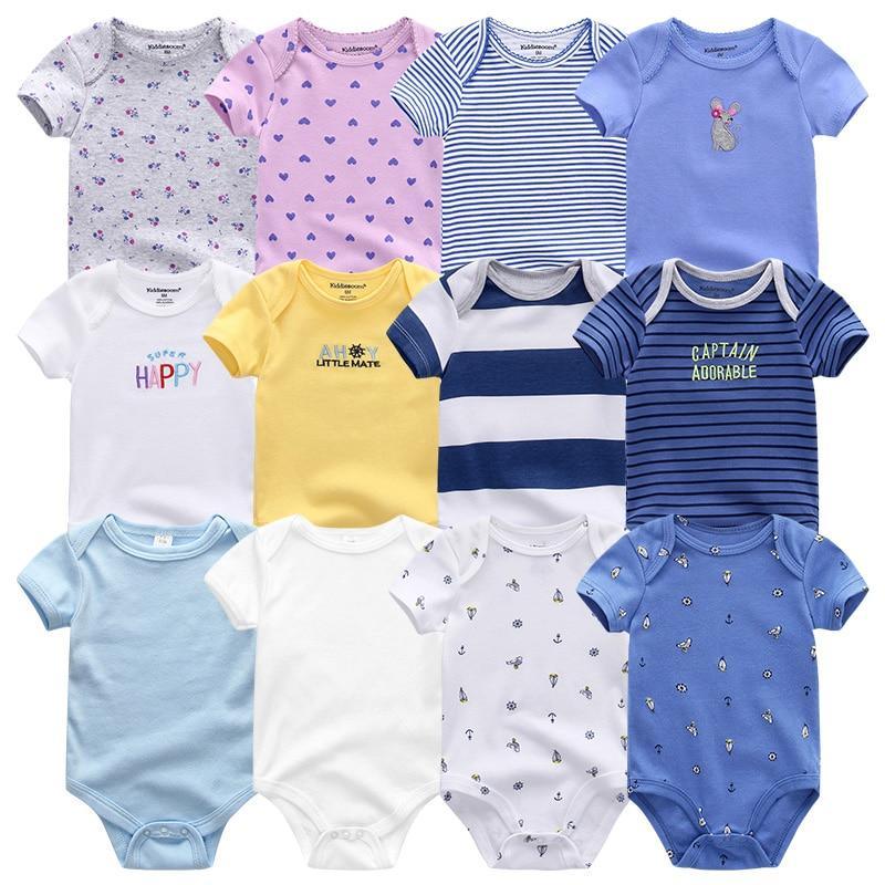 Unisex Baby Rompers, 7-Piece Cotton Set (3–12 Months)