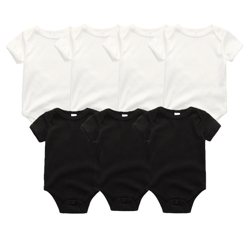 Unisex Baby Rompers, 7-Piece Cotton Set (3–12 Months)