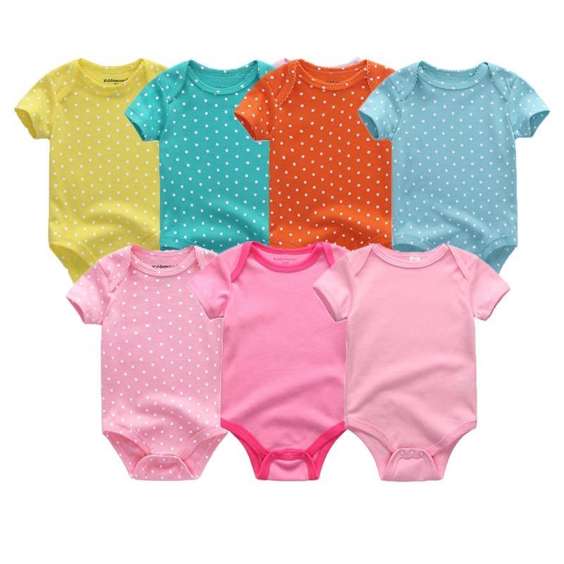 Unisex Baby Rompers, 7-Piece Cotton Set (3–12 Months)