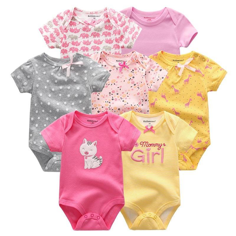 Unisex Baby Rompers, 7-Piece Cotton Set (3–12 Months)