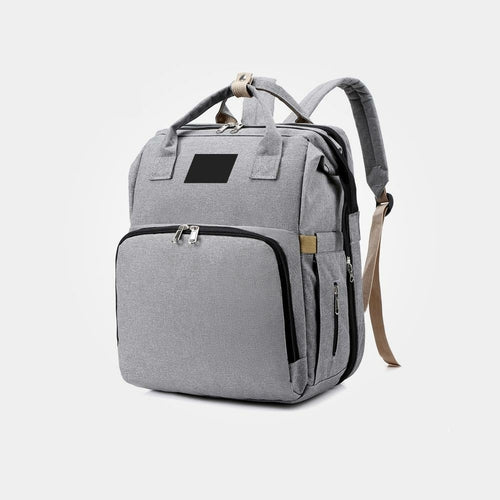 Convertible Stroller Diaper Bag with Baby Bed - 2-in-1 Travel Organizer