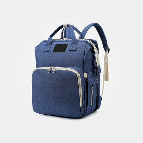 Convertible Stroller Diaper Bag with Baby Bed - 2-in-1 Travel Organizer