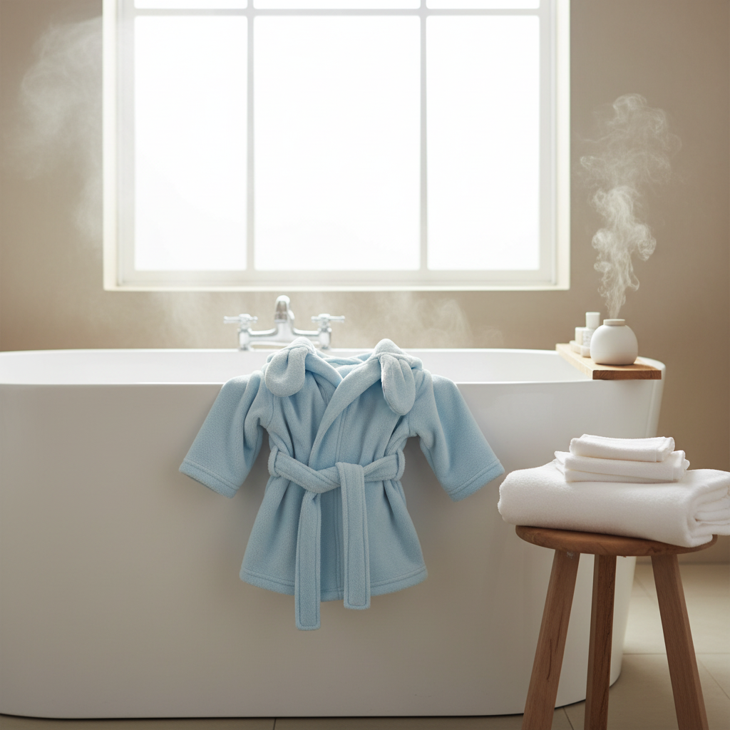 Baby Fleece Robe Lifestyle