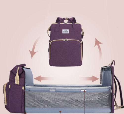 FoldAway BabyNest Backpack - Portable Baby Bed & Diaper Bag