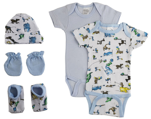 5-Piece Newborn Boy Layette Set | Baby Shower Gift Set