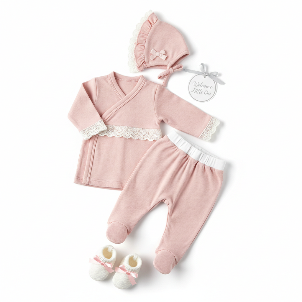 Newborn Baby Girls Layette Gift Set