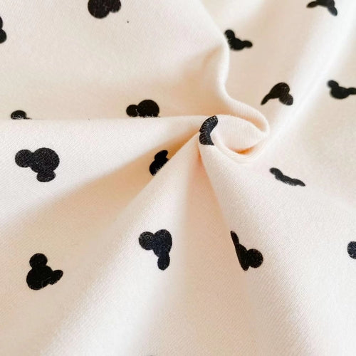 Cotton Baby Onesie & Trousers Set - Adorable Cartoon Print 2-Piece